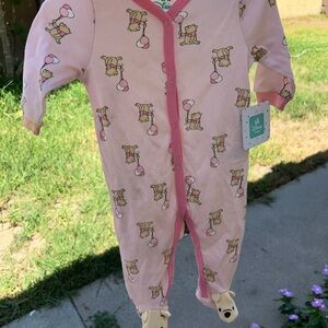 Disney Pink Winnie the Pooh Baby Footie
